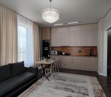 Almaty District Apartment | ЖК Sardar City стильная 2-комнатная апартаменты
