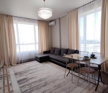Almaty District Apartment | ЖК Sardar City стильная 2-комнатная апартаменты