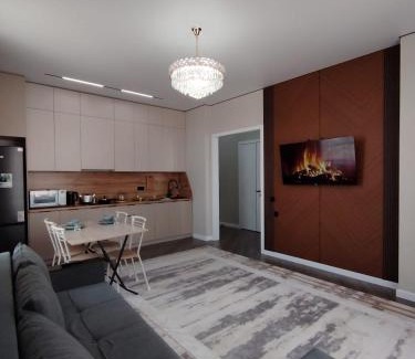 Almaty District Apartment | ЖК Sardar City стильная 2-комнатная апартаменты