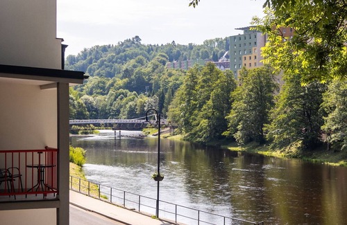 Zelezny Brod Apartment | 1-Bedroom Apartment with River View - Bohemian Paradise/Free Bikes