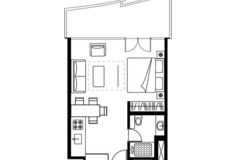 Maslak Apartment | 1 BEDROOM STUDIO WİTH TERRACE FOREST/CİTY VİEW