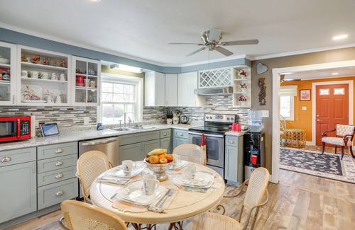 Port Clinton House | 1 Block to Beach: Home w/Hot Tub in Port Clinton!