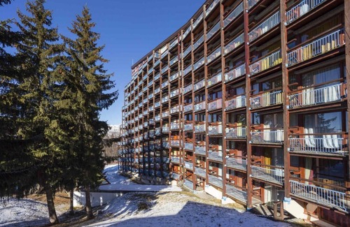 Arc-1800 Apartment | 10m from ski slopes, 11st floor, view ski slopes, balcony, tv, 24m², Les Arcs