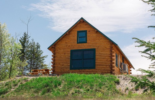 Columbia Falls Cabin | #15 Flagpole View Cabins - King Plus Cabin