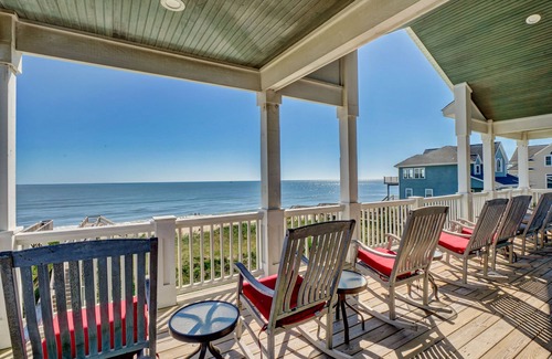 Sneads Ferry House | 16 BRs/Pool/Elevator/Tiki Bar/Sleeps up to 60-Southern Grace on Topsail Island