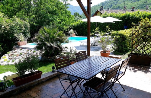 Bagni di Lucca House | 2 Bed Modernised Barn with Pool, within easy walking distance to Town.