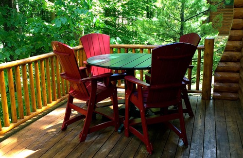 Boyne City Cabin | 3 BR - Custom Mountain Log Cabin, Private Rustic Retreat, Sleeps 9 . Book now!