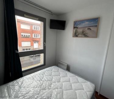 Bray-Dunes Apartment | 38 m2 apartment, 50 m from beach, balcony