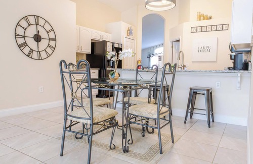 Lake Berkley Villa | 4 Bedroom Home with Tranquil Lakeview Pool/Spa & Game Room (close to Disney!)