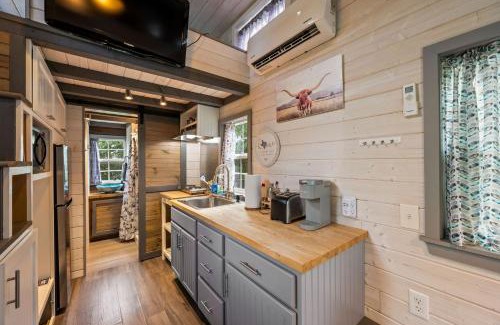 Hico House | 4 Tiny Town Modern Tiny Home Animals Fire Pit by Vacation Your Way