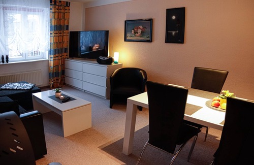 Olbersdorf Apartment | 5 minutes to Lake Olbersdorf, vacation apartment with fireplace