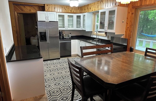 Lake Nebagamon Cabin | 6 bed lake home on 2 acres with 217 ft of lake shore. Boat rentals!