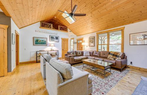 Sapphire House | 6 Mi to Ski Sapphire! Home with Snow Tubing Access