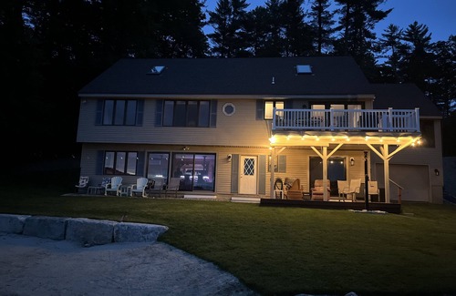 Alton Bay House | A quiet cove, the sunset and a sandy beach, on Lake Winnipesaukee