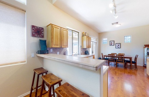 Palm Valley House | Airy home with private heated pool, firepit, grill, enclosed backyard, cornhole