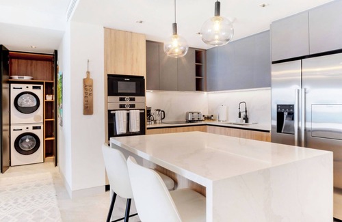 Brighton Condo | Allure 302: 2BR Beachfront Condo with Infinity Pool, Sun Deck, Gym, Fire Pit etc