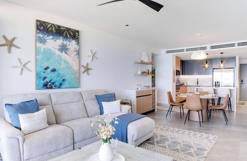 Brighton Condo | Allure 302: 2BR Beachfront Condo with Infinity Pool, Sun Deck, Gym, Fire Pit etc