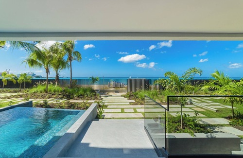 Brighton Condo | Allure 302: 2BR Beachfront Condo with Infinity Pool, Sun Deck, Gym, Fire Pit etc