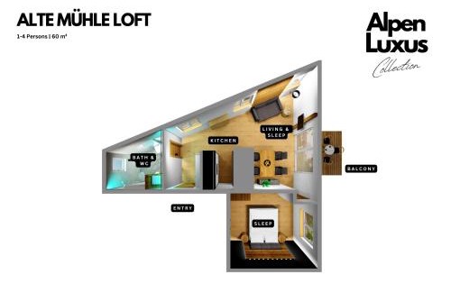 Brixlegg Apartment | ALTE MÜHLE LOFT - AlpenLuxus Collection