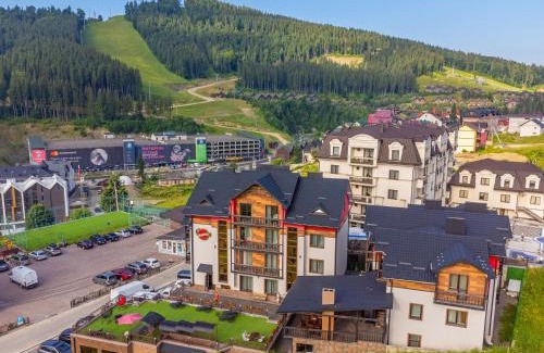 Bukovel Resort | Amarena SPA Hotel - Breakfast included in the price Spa Swimming pool Sauna Hammam Jacuzzi Restaurant inexpensive and delicious food Parking area Barbecue 400 m to Bukovel Lift 1 room and cottages