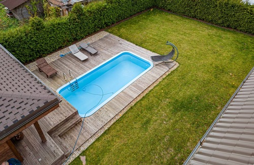Latgale Suburb Villa | AmberVilla In a quiet place, next to the forest,near city center.Sauna with pool