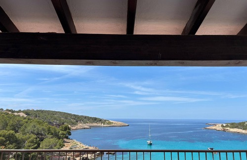 Portinatx Apartment | Apartment in A Hotel 'Vista Mar 1Aa' with Sea View, Wi-Fi and Air Conditioning