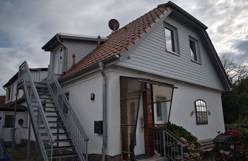 Kalkhorst Apartment | Apartment 'Haus Kirchenblick' with Private Terrace, Shared Garden and Wi-Fi