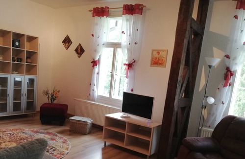 Altenbrak Apartment | Apartment in the old forest house with pellet fireplace, located directly on the Bode.