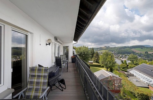 Eslohe Apartment | Apartment 'Stappert' with Mountain View, Balcony and Wi-Fi