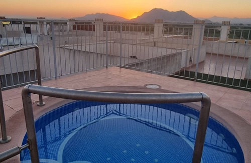 Almoradi Apartment | Apartment w/Private Balcony, Sleeps 4. Pool, Jacuzzi, BBQ On Roof Terrace.