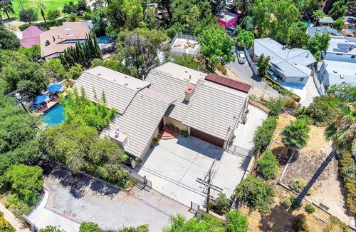 Woodland Hills Villa | Artist Zen Villa, 4-bdrm gated compound, private saline pool and spa with views!