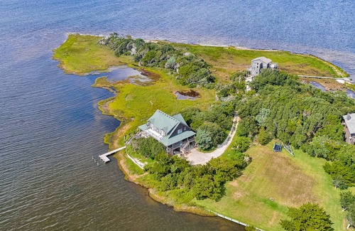 Brigands' Bay House | Attractive sound-front house w/private washer/dryer, WiFi, central AC, balcony