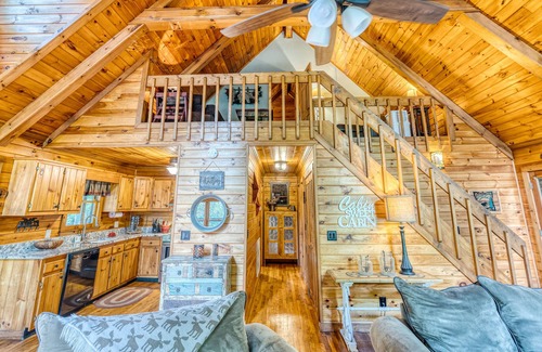 My Mountain Cabin | Authentic Rustic Log Cabin - Fireplace, Fire pit, 2 Acres, Peaceful Outdoors