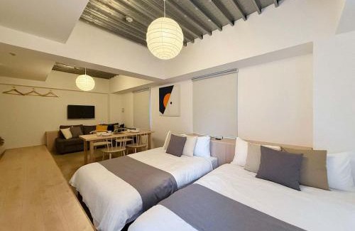 Hiroshima City Centre Apartment | b hotel Arts Dobashi - Lovely Studio for 6 Ppl with Very Good Location