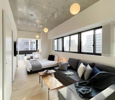 Hiroshima City Centre Apartment | b hotel Nekoyard - Modern Beautiful Studio, Walk to Peace Park & Shops