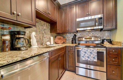 Little River Condo | Balcony, Pool & Hot Tub: Little River Condo!