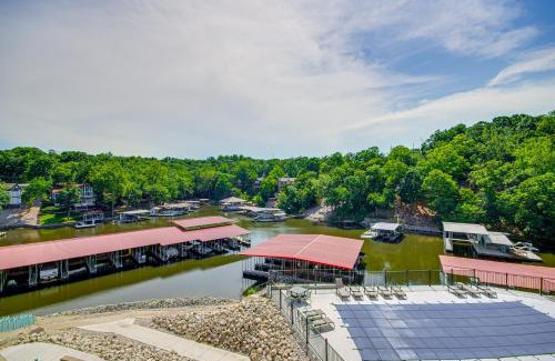 Osage Beach Apartment | Balcony with Marina Views Lake Ozark Hideaway!