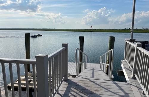 Stone Harbor House | BAYFRONT BEAUTY! Spectacular sunset & wetland views, a boatslip, jetski dock, private, tranquil location
