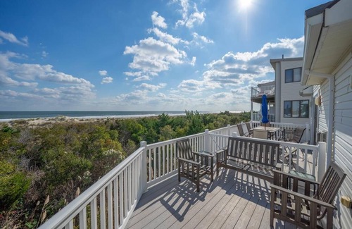 Dennisville Condo | Beach Front Home with Ocean AND Bay Views! Spectacular views, steps to the beach, meticulously maintained beachfront home