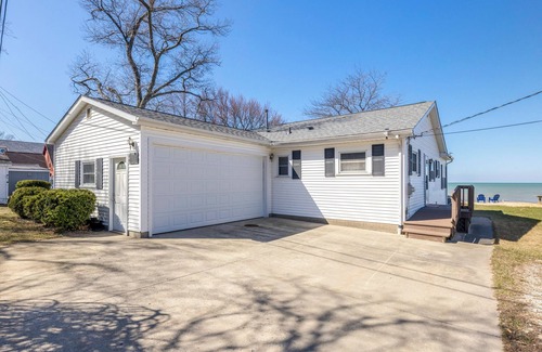 Caseville House | Beach House in Caseville w/50ft sugar sand Lake Huron frontage on the property.