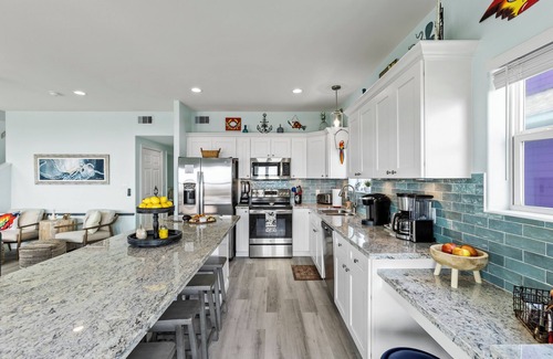 Caplen House | Beachfront 10BR Escape | 2 Homes, Decks & Game Room