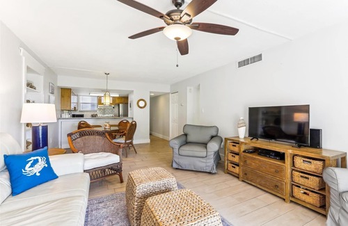 Crescent Beach Condo | Beachfront Gem: Serene 2BD Haven With Pool & Views