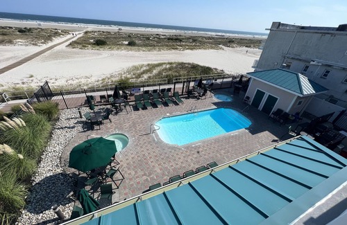 Wildwood Crest Condo | BEACHFRONT Open Concept Corner Unit with Direct Ocean Views!
