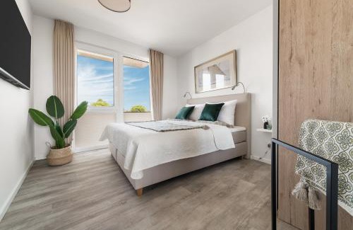 Olpenitz Apartment | BeachLoungeTwo- 1 OG, Meerblick, Balkon, Kamin, Sauna