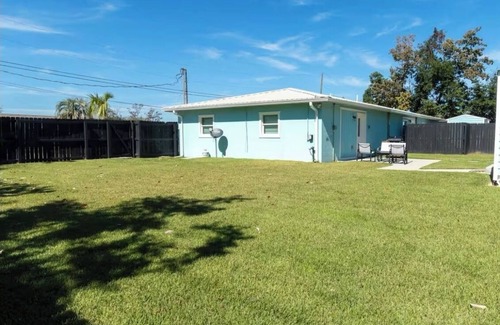 Highland City Apartment | Beachy Poolside Palm nestled between PCB, Mexico Beach and downtown PC.