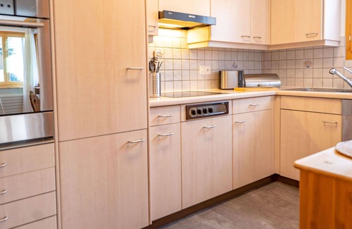 Sils-Maria Apartment | Beautiful apartment for 4 people with WIFI, TV, patio and pets allowed