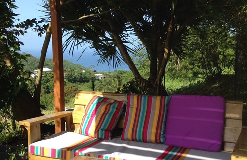 Le Morne-Vert House | beautiful Creole villa view mountain and sea