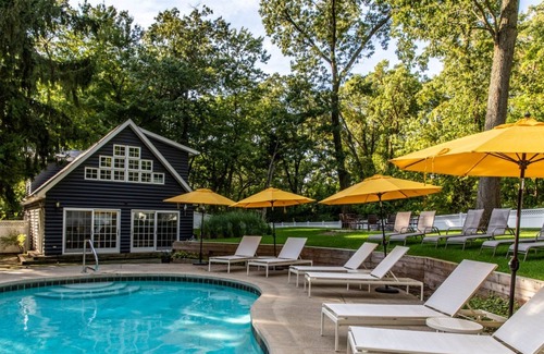 Michiana House | Beautiful Estate with Main House, Guest House & Private Pool - Steps to the Beach