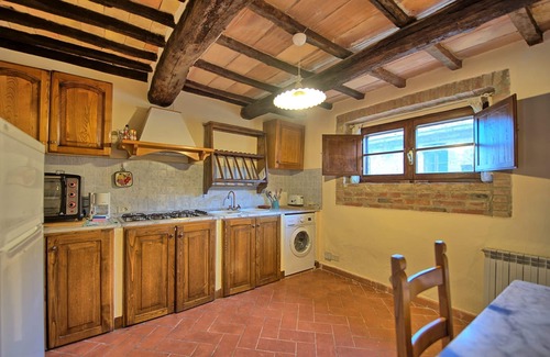 Montalcino Villa | Beautiful private villa with private pool, WIFI, A/C, TV, patio, panoramic view, close to Montalcino