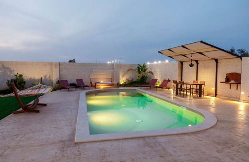 Nardo Villa | Beautiful private villa for 6 guests with WIFI, A/C, private pool, TV, patio and pets allowed
